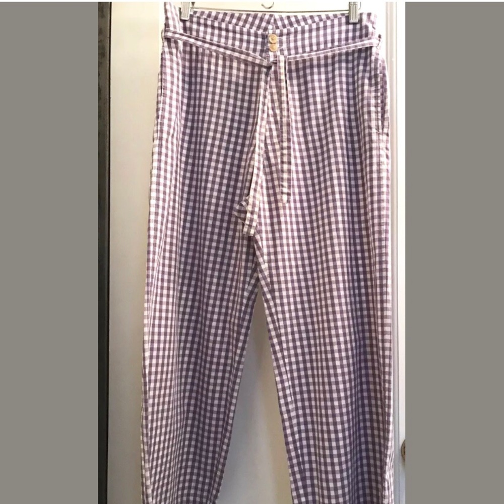 COMME des GARCONS Purp/Lav Gingham Check Pants